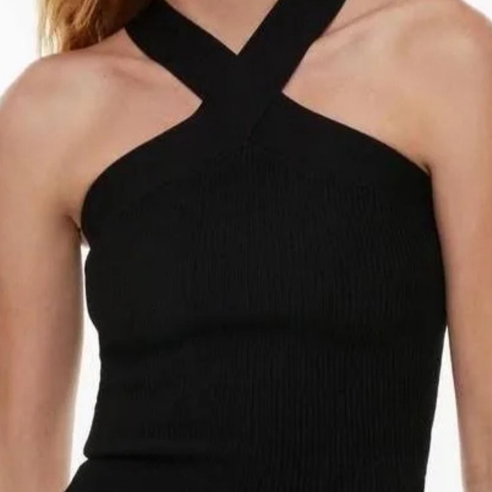 Aritzia Babaton Criss Cross Sculpt Knit Tank